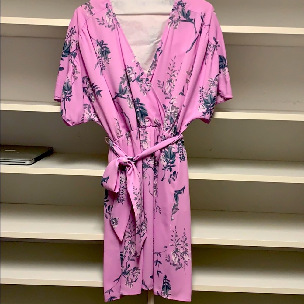 Leith Floral Belted Dress